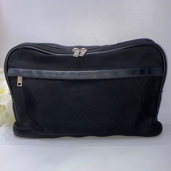 Lodis Canvas Leather Trim Accessory Case Black - Picture 1 of 10